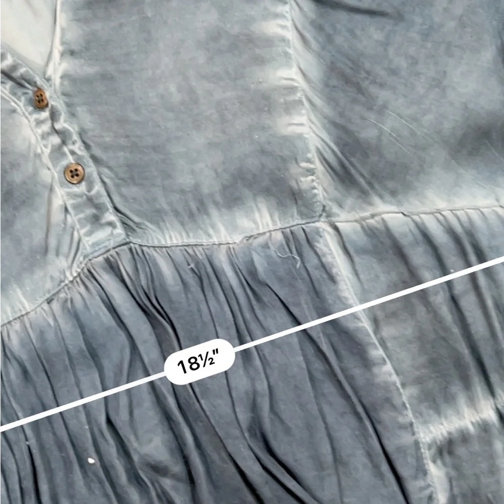 Free people blue rayon tunic dress - Picture 3 of 6